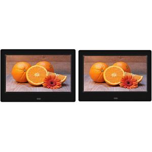 7 Inch 800X480 Hd Digitale Fotolijst 16:9 Groot Scherm Elektronische Foto Video Zwart