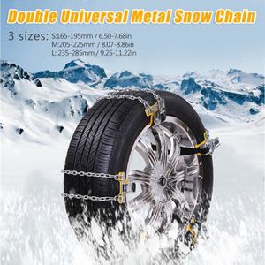 Dubbele Universele Metalen Sneeuw Ketting