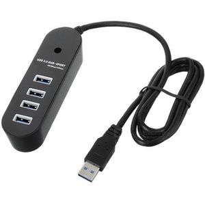 Super Speed 5Gbps Usb 3.0 4-Port Hub Met 1 Meter Lange Kabel Schakelaars Spilitter Adapter Connector Converter voor Computer Laptop