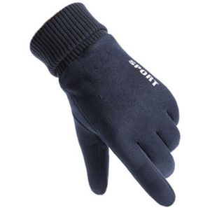 Mannen Winter Touchscreen Handschoenen Mannen Plus Fluwelen Dikker Rijden Warme Handschoenen Suède Antislip Ski Rijden Sport handschoenen H77