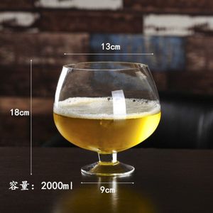 1000Ml/2000Ml/4000Ml Cocktail Glas Rode Wijn Glas Beker Grote Mokken Koffie Cups Brandy Snifters champagne Cup Kerstcadeau