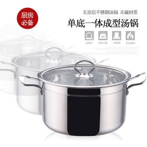 1 Stuks 14/16Cm Chinese Rvs Soeppan Keuken Koken Pot Kookgerei Voor Inductie Fornuizen Party voorraad Pot