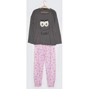 Trendyol Gedrukt Gebreide Pyjama Set THMAW21PT0911