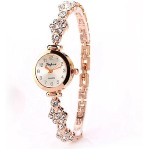 LVPAI Luxe Vrouwen Armband Horloge slanke band Legering band decor dames elegante gIift voor vriend goud zilver