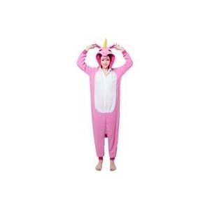 Polar Fleece Volwassen Unisex Kigurumi Pyjama Animal Cosplay Kostuum Roze Tianma Eenhoorn Jumpsuit Nachtkleding