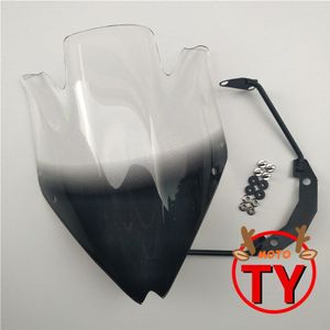 Motorcycle Smoke Voorruit Voorruit Voor Kawasaki Z750 Z750R Z 750 R 2007 Black Wind Deflector Clear Groen Oranje