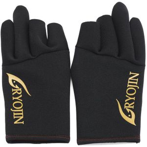 Winter Verdikking Warme Vissen Handschoen Met Drie Vinger Handschoenen Outdoor Winddicht Waterdichte Handschoenen Vissen Apparatuur Accessoires