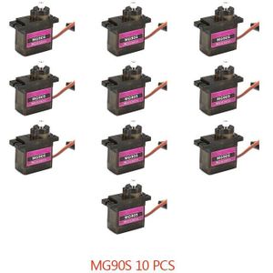 4/5/10/20Pcs MG90S Metal Gear Rc Micro Servo 13.4G Motor Voor Zohd Volantex vliegtuig Voor Rc Helicopter Auto Boot Model Speelgoed Controle