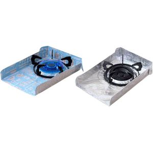 Keuken Gasfornuis Olie-Proof Pad Herbruikbare Tin Folie Schoon Mat Brander Protector Gasfornuis Tops Thuis Aluminiumfolie pad Kichen Tool