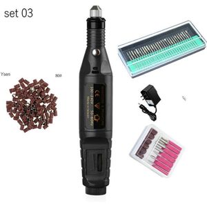 Elektrische Nail Art Polish Machine Nail Boren Set Manicure Pedicure Cuticle Acryl Gel Remover Gereedschap Kit Eu Us Plug