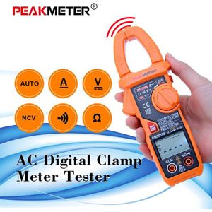 PEAKMETER PM2018S Draagbare Smart AC Digitale Stroomtang Multimeter AC Stroom Spanning Weerstand Continuïteit Meting Tester