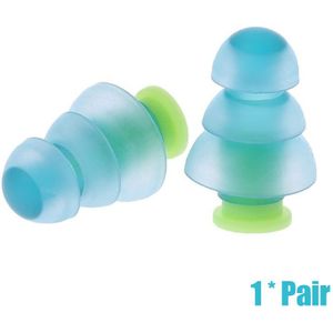 1 Paar Zwemmen Oordopjes Waterdicht Herbruikbare Siliconen Oordopjes Duiken Sport Stekkers Voor Water Surf Douchen Zwemmen Accessoires