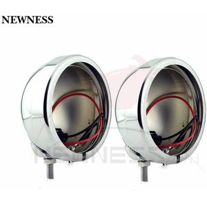 Newness 4.5 &quot;Motorcycle Koplamp Behuizing Passeren Fog Gloeilamp Emmer Montage Voor Harley Road King Electra Glide Flhxs Flhx