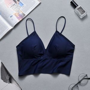 Athvotar Vrouwen Naadloze Crop Top Effen Kleur Ijs Zijde Tube Top Verpakt Draadloze Mode Verstelbare Zomer Backless Ondergoed Top