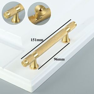 Gold Gekartelde Eenvoudige Keuken Kast Knoppen En Handgrepen Lade Trekt Slaapkamer Knoppen Messing T Bar Kast Hardware