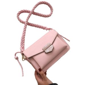 Paars Messenger Bag Koreaanse Dames Handtassen Portemonnees Handtas Eenvoudige Dame Handtassen Enkele Schouder Messenger Bags