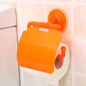 Wandmontage Plastic Zuignap Naadloze Badkamer Wc-papier Rollen Papier Vat Rack Badkamer Accessoires Toiletrolhouder