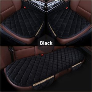 3 Stks/set Auto Levert Vierkante Stijl Luxe Warme Auto Seat Cover Kussen Winter Universele Front Back Stoelhoezen Auto Stoel pad