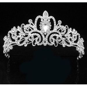 Crystal Wedding Bridal Sieraden Sets Vrouwen Bruid Tiara Kronen Earring Ketting Bruiloft Sieraden Accessoires