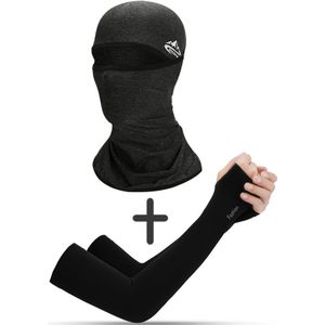 Zomer Koele Ijs Zijde Bivakmuts Voor Mannen Multifunctionele Riding Full Face Cover Outdoor Ademend Anti-Dust Zon-Proof Hood Hat