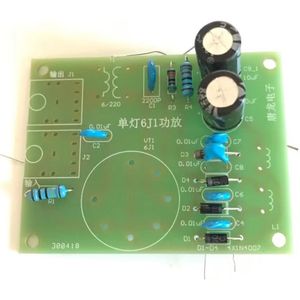 Amps Enkele Lamp Starter Kit 6J1 Versterker Kit Mono Buizenversterker Drive 5 Watt Speaker