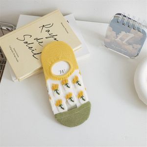 2022 Zomer Vrouw Sokken Slippers Anti-Slip Siliconen Onzichtbare No Show Sokken Vrouwen Ultra-Dunne Transparante Kristal zijden Sokken