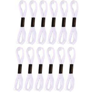 Kruissteek Borduurgaren Voor Diy Homemade Craft Naaien Accessoires 12 Wit + 12 Zwart Borduurwerk Floss