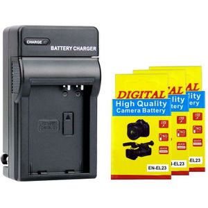 2000mAh EN-EL23 Camera batterij EN EL23 + Lader Voor Nikon Coolpix P900 P600 PM159 P610S S810c P900S