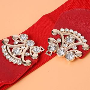 Mode Slanke Corset Riem Wilde Mode Ingelegd Steentjes, Veelzijdige Stretch, Elastische Rok, Gordel, elastische Riem Corset Riem