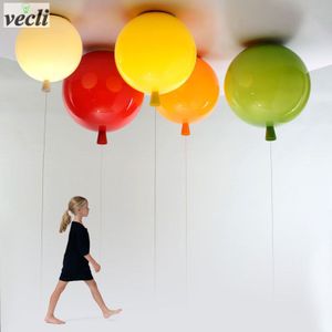 Kleurrijke ballon plafondlamp, kid kind slaapkamer lamp babykamer licht, studie woonkamer kleuterschool bar pub plafondlamp 20CM