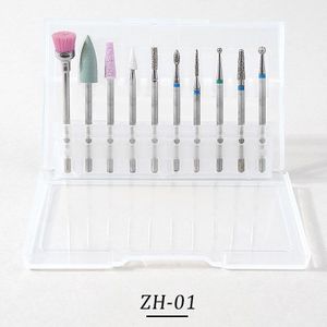 10 Stks/doos Nail Cone Tip Keramische Boren Elektrische Cuticle Schoon Rotary Voor Manicure Pedicure Slijpen Hoofd Sander Tool