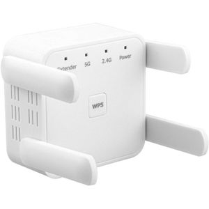 AC1200Mbps Wifi Repeater Router Ap Gigabit RJ-45 2,4 Ghz/5.0 Ghz Extender Uk Wifi Range Extender-Verlengen Wifi dekking