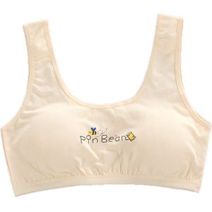 Meisje Racerback Katoen Sport Training Beha Brede Band Ondergoed Gelaagde Crop Top