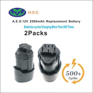 2 STUKS 2500mAh 18650 batterij AEG12C Li-Ion Batterij 12V Vervanging AEG L1215 L1215P L1215R Pro Originele Batterij pack 12V