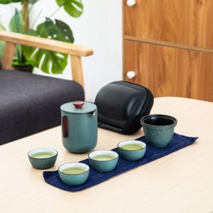 TANGPIN keramische theepot gaiwan met 4 kopjes een thee sets draagbare reizen thee set drinkware