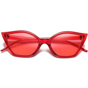 Luxe Kleine Frame Cat Eye Zonnebril Vrouwen Snoep Kleur Clear Spiegel Zonnebril Voor Vrouwen UV400 Dames Eyewear