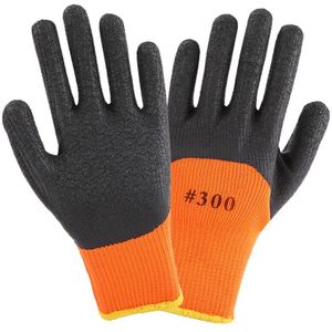 10-Pairs Winter Warm Werkende Handschoenen Anti-Slip Waterdichte Latex Coated Veiligheid Werkhandschoenen Voor Tuin Repareren builder