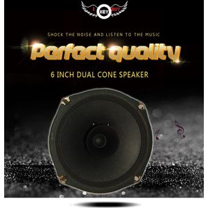 1Pc Vierkante 6 Inch 8 Ohm 150W Dual Cone Luidspreker Volledige Hifi Home Multimedia Pure papier Vocale Midrange Zwart