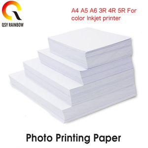 Cmyk 3R 4R 5R Fotopapier Glossy Printer Fotografische Papier Hoogglans Papier Voor Inkjet Printer Kantoorbenodigdheden 100 lakens/Pk