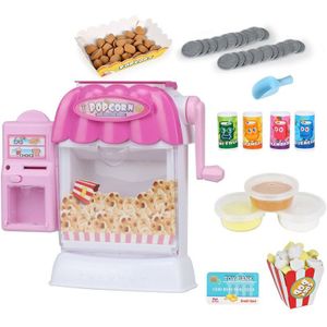 Kinderen Pretend Play Speelgoed Educatief Speelgoed Simulatie Popcorn Machine Huis Geluid En Licht Drink Automaat Kids
