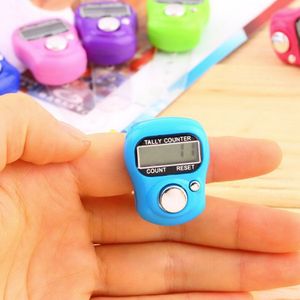 Plastic Compact Mini Stitch Marker En Rij Vinger Teller Lcd Elektronische Digitale Telapparaat Willekeurige Voor Elke Knitter SNO88