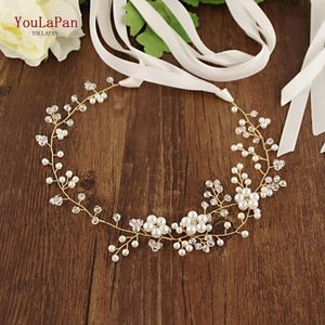 Youlapan SH126 Clear Crystal Bridal Riem Simulatie Parel Bruids Riemen En Sjerpen Dunne Bruids Riem Westerse Bruids Riem