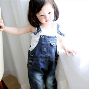 Jongens Jeans Overalls Mode Herfst Kinderen Band Effen Cartoon Jumpsuit Casual Kids Meisjes Kleding Overalls Broek Ov011