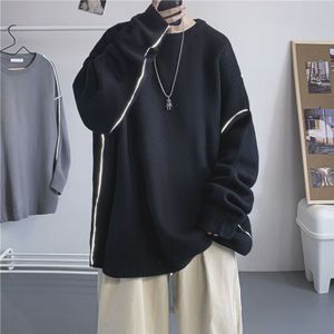 Winter Glanzend Trui Mannen Warm Casual Gebreide Trui Mannen Streetwear Losse Koreaanse Breien Truien Heren Kleding M-XL