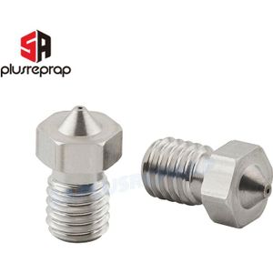 5 Stks/partij V5 V6 Rvs Nozzle 0.3 Mm 0.4 Mm 0.5 Mm Schroefdraad M6 Voor 3D Printers Onderdelen 1.75mm Filament