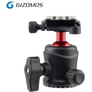 Gizomos GM-25BH Bal Hoofd 360 Graden Draaibare Panoramic Ball Head Vervanging Voor Canon/Nikon/Pentax/Sony Slr dslr Lidc Camera 'S