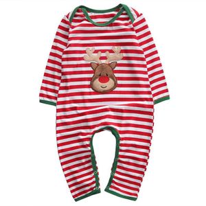 Kerst Baby Meisjes Jongens Kleding Pasgeboren Baby baby Gestreepte Romper Kids Kerst Kostuum Kleding 0-24M