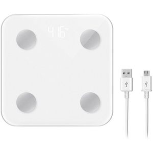 Lichaamsvet Schaal Met Wifi Functie Digitale Badkamer Weegschaal Smart Lichaamssamenstelling Analyzer Usb Oplaadbare Schaal