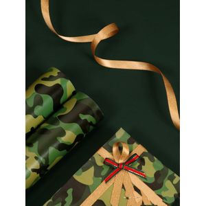 6Pcs Camouflage Patroon Kraft Papers 100gsm Dikke Cadeaupapier Papers Decor Papers Party Supply