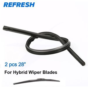 2 Pcs Refresh 28 ""Ruitenwisser Refill Rubber Vervanging Voor Hybride Wisserbladen Oppervlak Auto Auto Accessoires